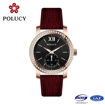 Waterproof 50m Slim Stone Watches Ladies